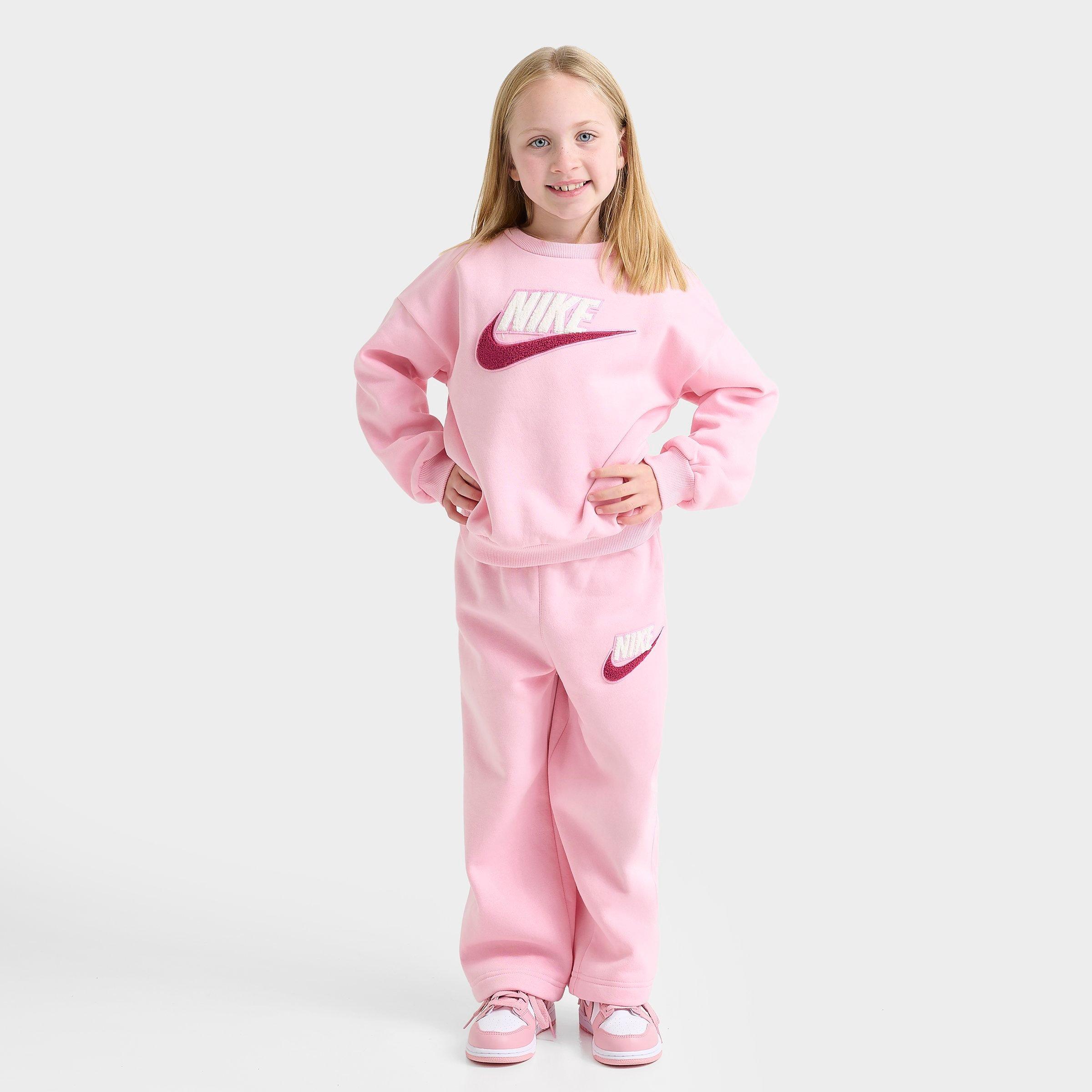 Girls' Infant Nike Futura Crewneck Sweatshirt and Sweatpants Set