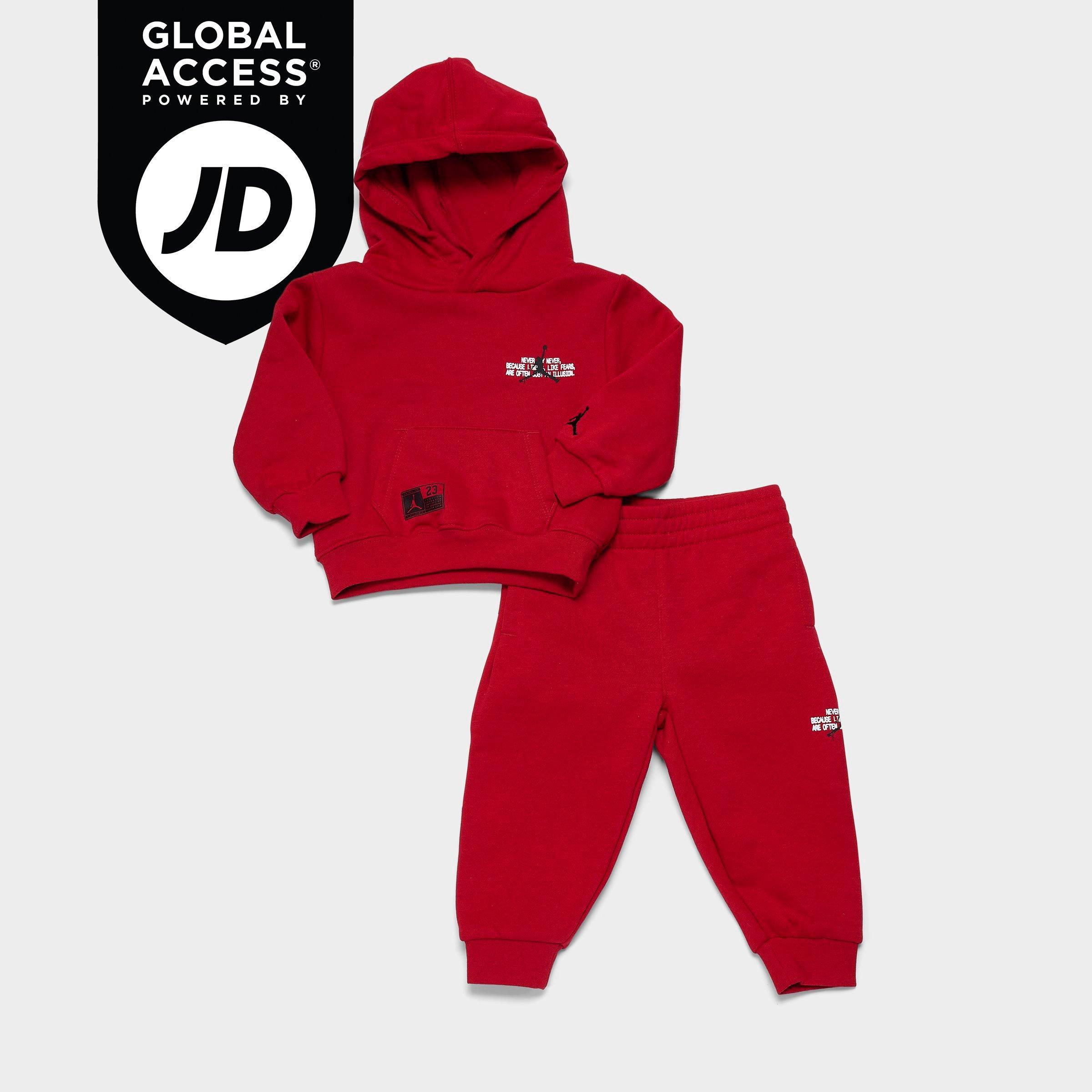 Infant Jordan Jumpman Stamp Pullover Hoodie and Jogger Pants Set