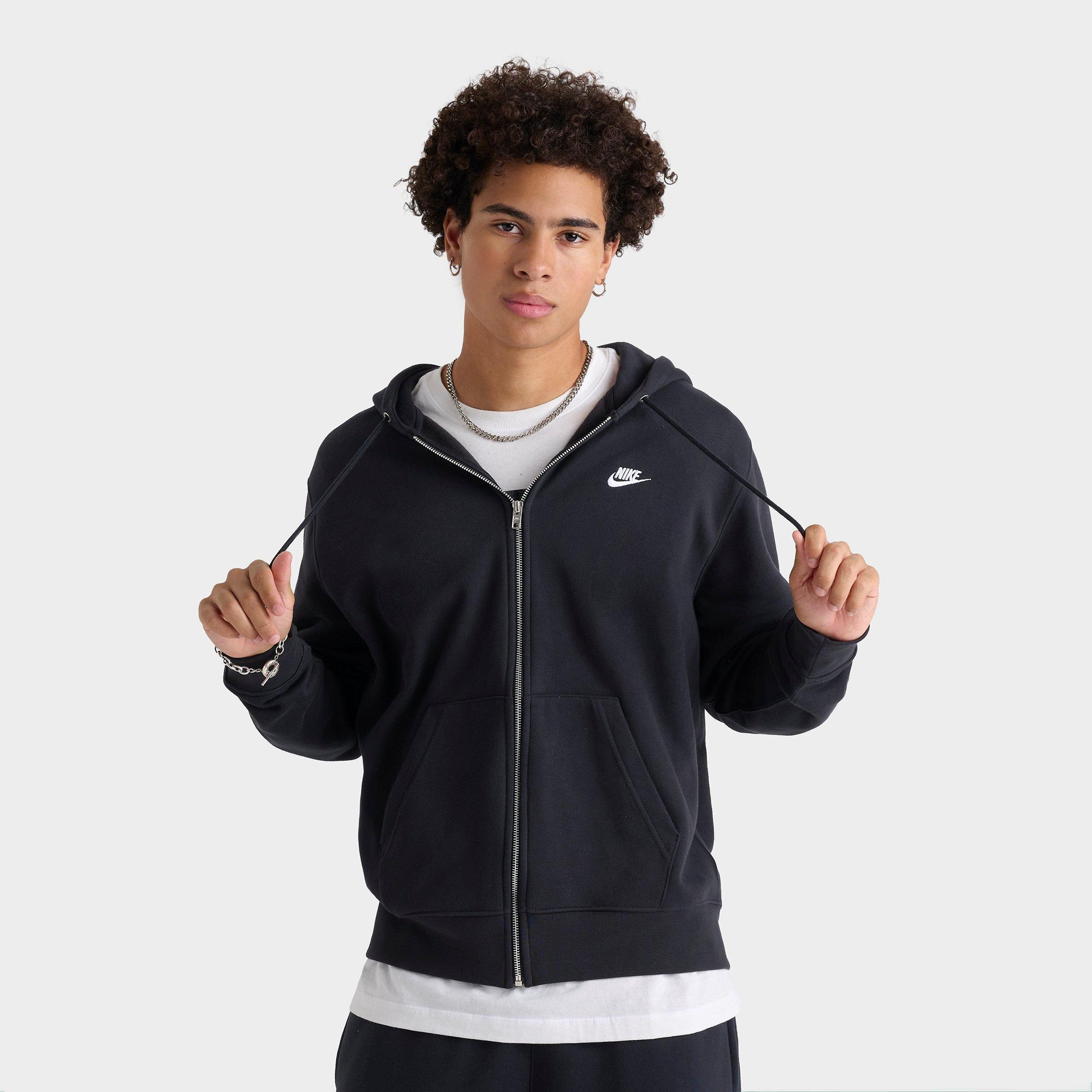 Men's Nike Club Fleece Embroidered Premium Full-Zip Hoodie