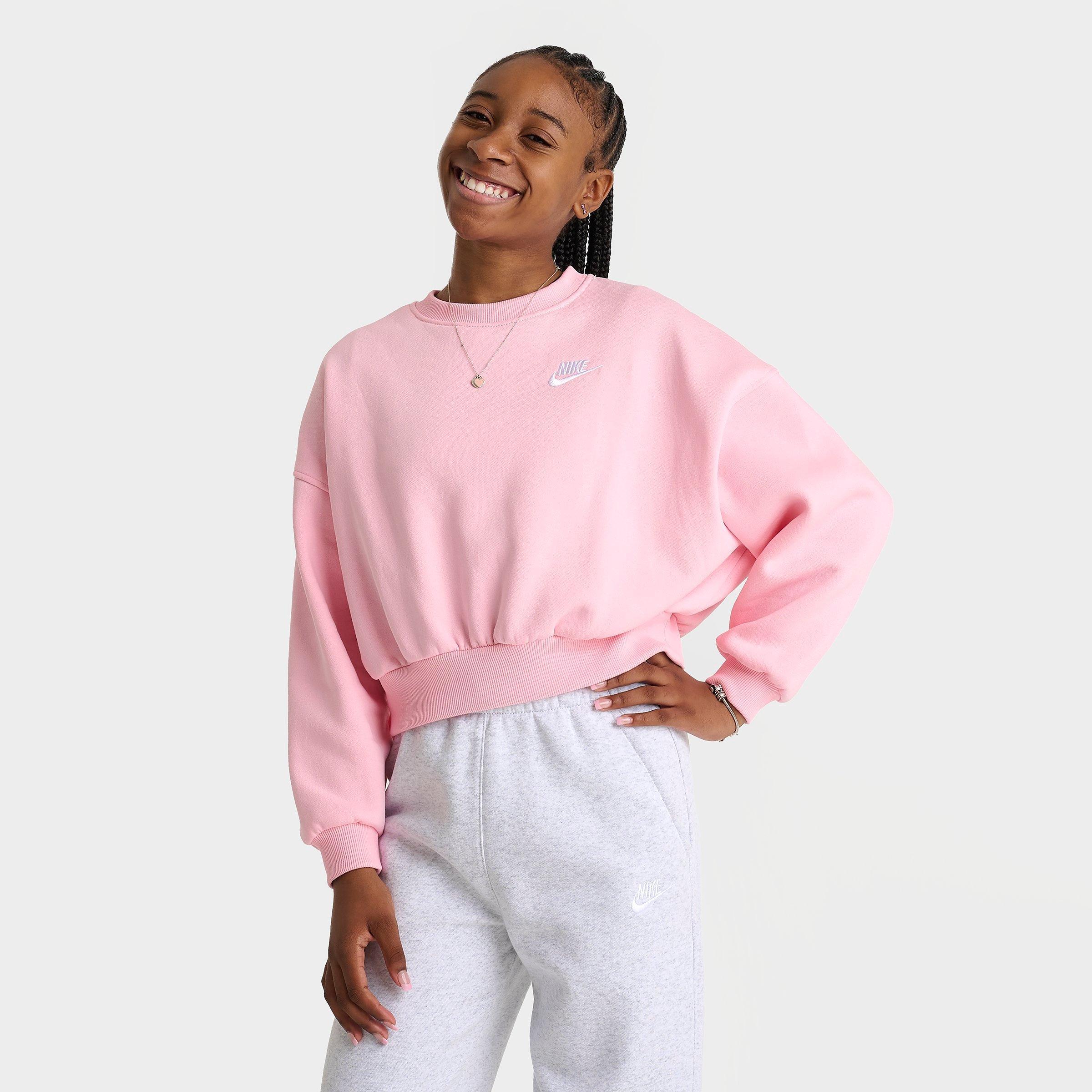 Girls' Big Kids' Nike Sportswear Club Fleece Boxy Crewneck Sweatshirt